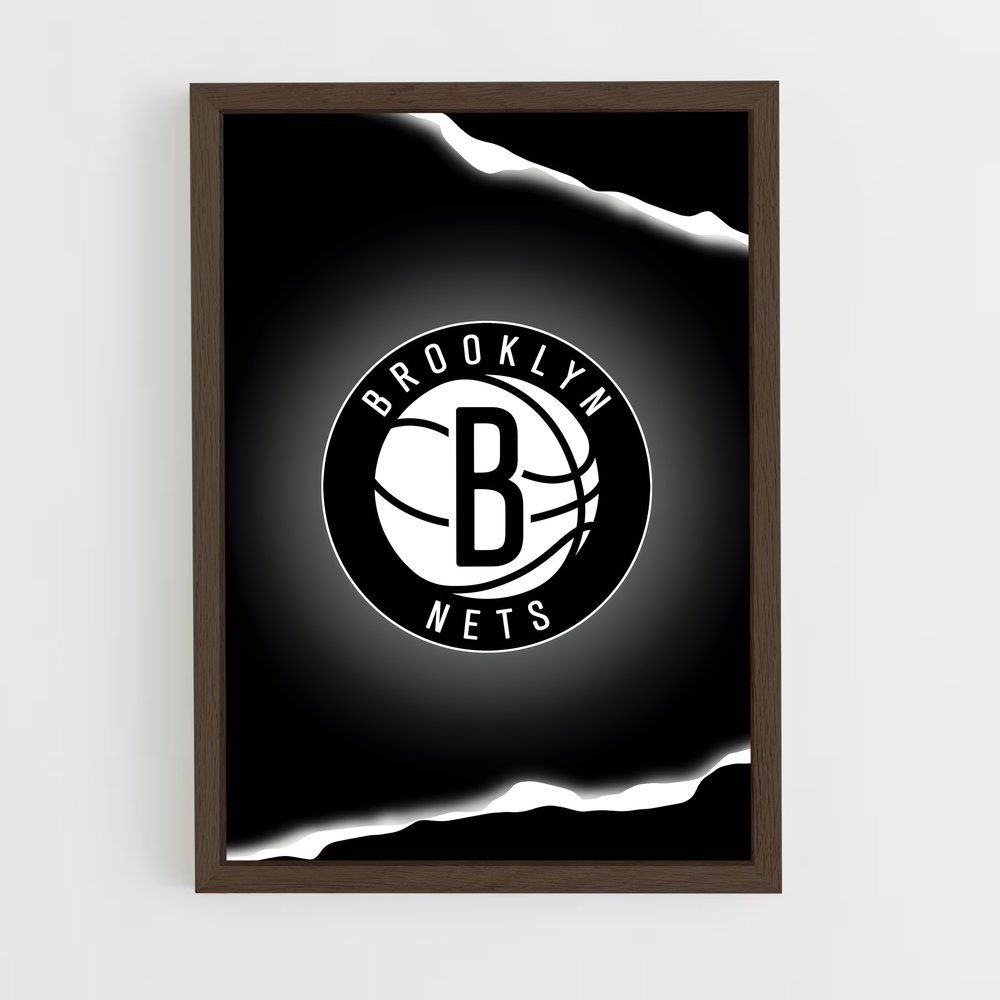 Poster Brooklyn nets symboles – affiche Basketball (vue 5)